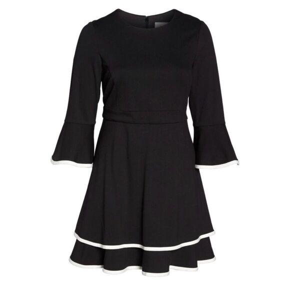 ✨Eliza J Bell Sleeve Tiered Fit & Flare Sz 18W Dress✨ - Picture 6 of 11